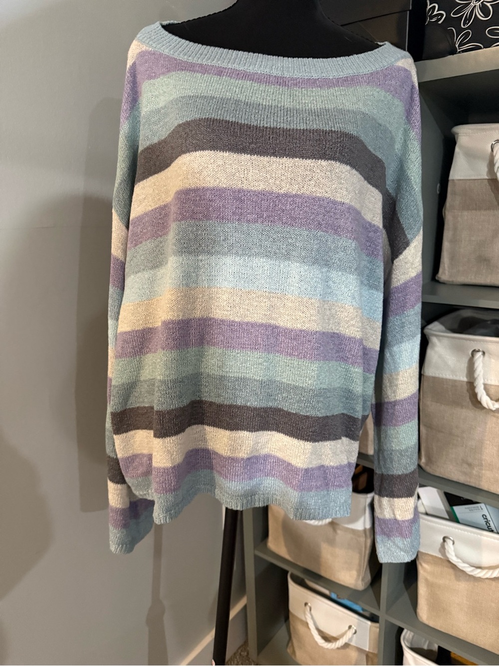 Torrid stripe lightweight sweater NWOT